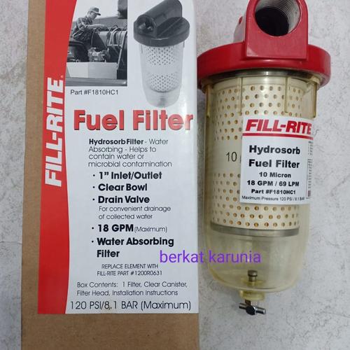 Jual Fuel Filter FILLRITE Hydrosorb type F1810PCI Jakarta Utara