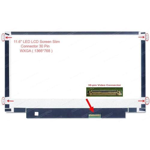 Écran LCD LED 11.6" Compatible Pour Portable - Réf B116XTN02.5 HW0A 1366x768 30 Broches - Neuf Visiodirect