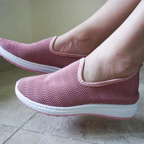 Foto Produk Sepatu Slip On Elastis Wanita Original M&M Collection N10 - Merah Muda, 39 dari G&V