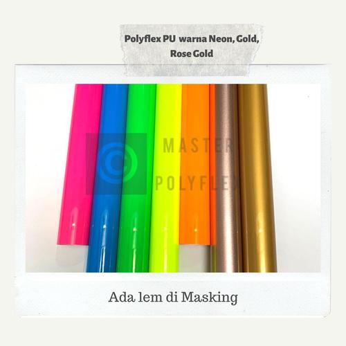 Jual Polyflex PU Korea Neon, Gold,Silver, Rose Gold Meteran Ada LEM di ...
