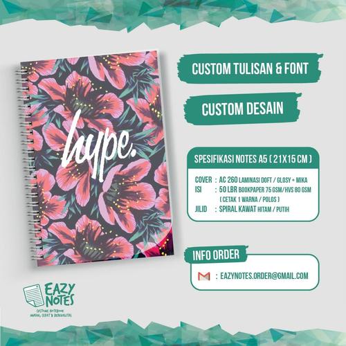 Foto Produk Custom Notebook A5 + Mika Doft dari Eazy Notes