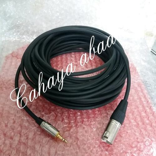 Jual kabel Audio XLR male to jack 3.5m 