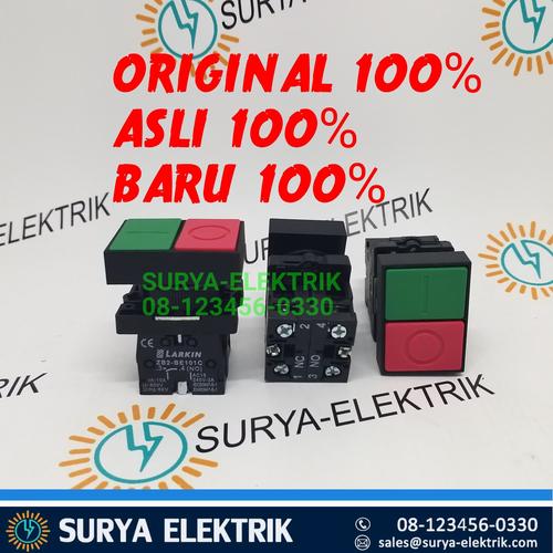 Foto Produk DOUBLE PUSH BUTTON DOUBLE MERAH HIJAU ON OFF LARKIN LB2-EL8325 NO NC dari SURYA-ELEKTRIK