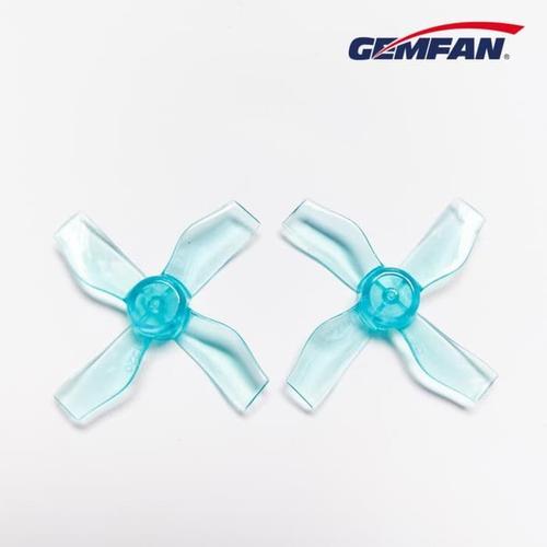 Foto Produk Gemfan 1220 propeller 31mm 0.8mm hole 4 blade for e011 bwhoop (2pcs) - Biru dari droniac