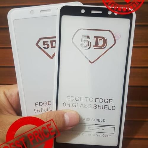 Foto Produk TEMPERED GLASS FULL LEM 9D XIAOMI REDMI NOTE 5 PRO 2018 BLACK WHITE - Hitam dari BenuaCell