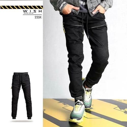 Jual WISH JOGGER BIKER TROUSERS (BLACK 