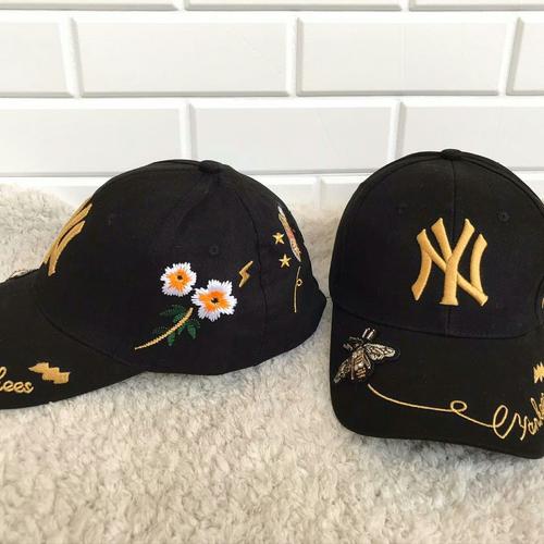 Foto Produk topi NY*** bordir bunga dari chicks