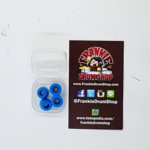 Foto Produk Earbud EB-BL2 - Blue Foam 2pair EarTips Universal Earphone Accessories dari FrankieDrumShop