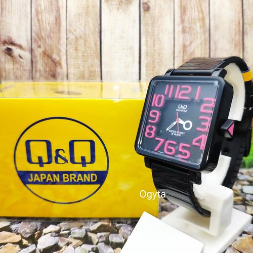 Foto Produk Q&Q QQ QnQ Analog Jam Tangan Pria Wanita Hitam VR06J003Y Original dari Ogyta Shop