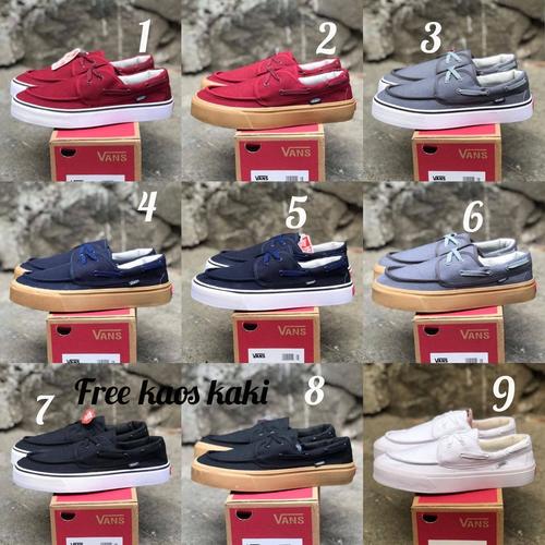 Foto Produk Vans zapato size 39 - 43 sepatu Pria sneakers sekolah hitam navy dari eno ajjh