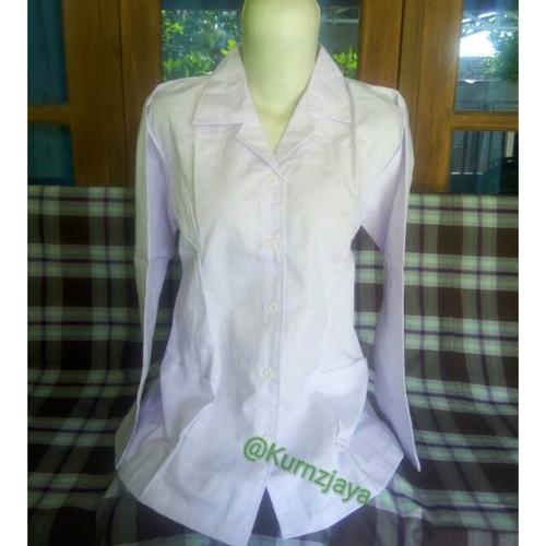 Jual Seragam PPL, GURU, Baju perawat lengan panjang, Baju putih polos