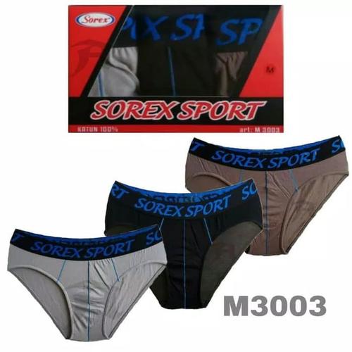 Foto Produk cd celana dalam segitiga pria sorex 3003 bahan katun dari fjj mart