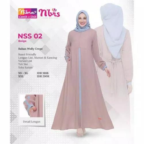 Foto Produk gamis nibras nss 02 - Beige dari butik irma