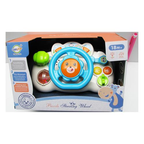 Foto Produk Puzzle Steering Wheel Mainan Bayi Edukasi Setir Pengemudi Biru dari The Manna Store