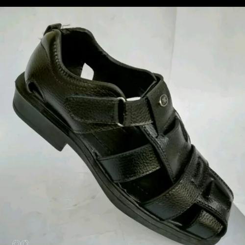 Foto Produk sepatu sandal selop pantofel pantopel fantofel pria kulit sapi asli - Hitam, 39 dari al baroka