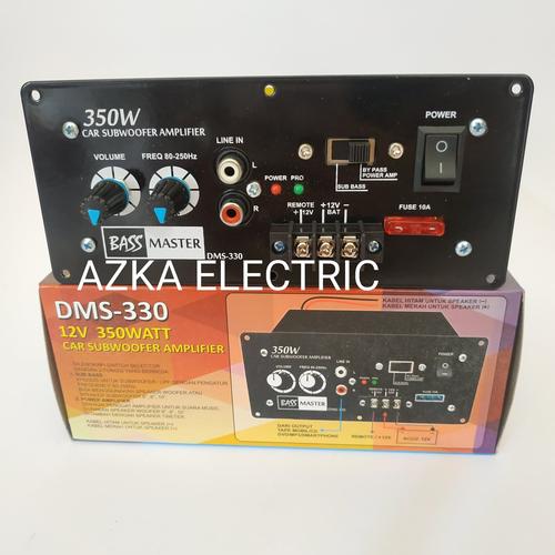 Foto Produk Kit Power Amplifier Subwoofer Monoblok Mobil DMS 330 dari Azka Electric