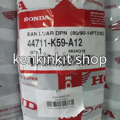 Gambar BAN HONDA 80/90-14 TUBLES/ DEPAN MATIC HONDA/ FREE PENTIL TUBLES dari MOTO 1 Jakarta Barat Tokopedia