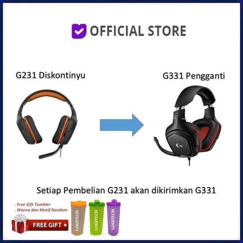 Promo Logitech G231 Prodigy Gaming Headset Original Dan Resmi Cicil 0