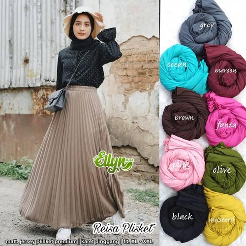 Gambar reisa plisket rok plusket murah simple dari Wirawan Asli undefined Tokopedia