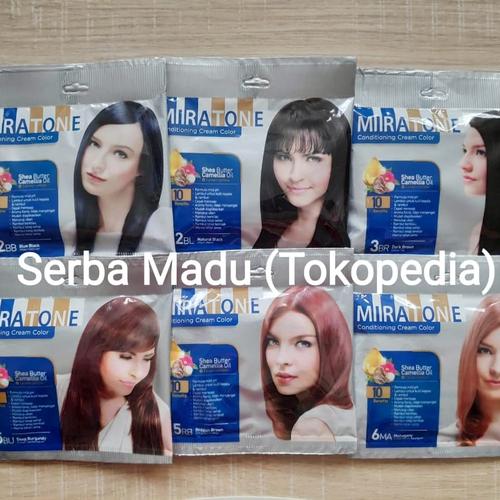 Foto Produk Miratone Conditioning Cream Color/Pewarna Rambut Sachet dari Serba Madu
