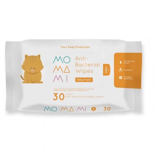 Foto Produk MOMAMI Anti Bacterial Wipes 30sheets dari Jungle Babyshop