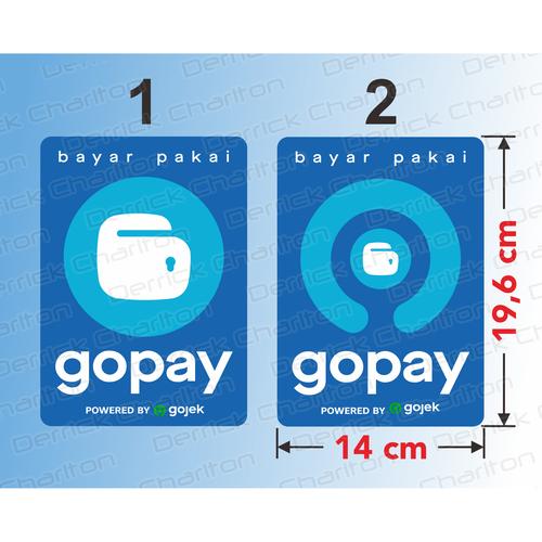 Jual Sticker Go-pay vinyl stiker pembayaran non tunai cashless 19,6 x ...