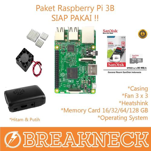 Foto Produk Paket Raspberry Pi 3 Model B - ENAM BELAS dari Breakneck