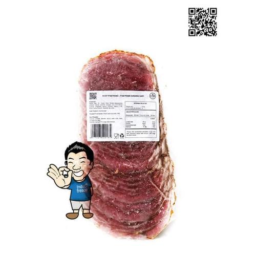 Jual Smoked Beef Pastrami Sliced Daging Sapi Asap 500g Jakarta Barat