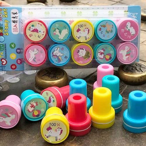 Gambar STEMPEL SET ANAK PINTAR BAHASA MANDARIN UNICORN dari Funny WB shop Kota Denpasar Tokopedia