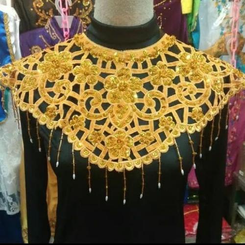 Gambar Aksesoris dada leher teratai payet baju dan tarian - Gold dari FAUZAN GHIFFARY SHOP Jakarta Timur Tokopedia