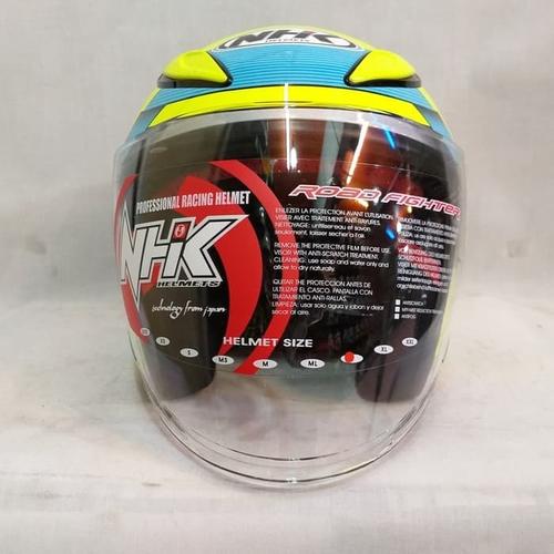 Jual HELM NHK R6 MOTIF CUBE YELLOW 