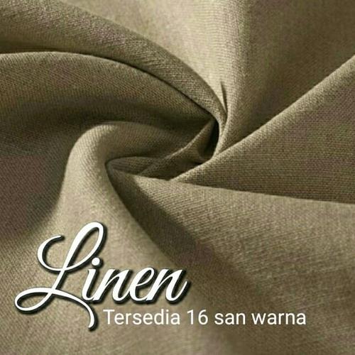 Foto Produk Kain Linen Polos Bahan Kulot, Atasan, Bawahan Eceran Meteran dari Toko Tenna