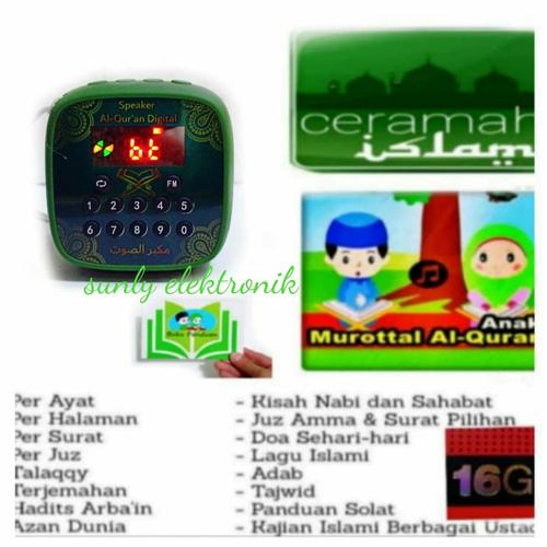 Gambar speaker hafalan digital alquran 30juz v600 Bluetooth + micro sd & buku dari grosircc Jakarta Barat Tokopedia