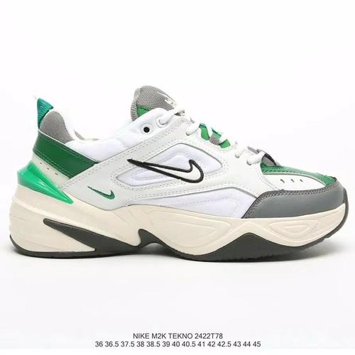 nike m2k tekno green white