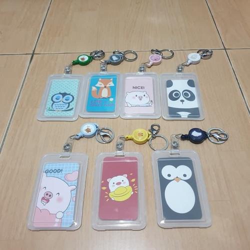 Foto Produk Tali Gantungan Kunci Tas Kartu Akses Bus MRT Yoyo ID Card Holder - Biru dari Belly Belly