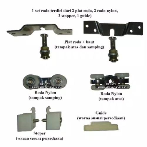 Foto Produk Roda nilon / nylon gantung pintu sliding / geser 777. dari KF-JAYA HARDWARE SANITER