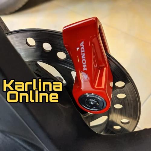 Foto Produk Kunci Disk Lock Gembok Piringan Cakram Motor Original Aksesoris Honda dari Karlina Online