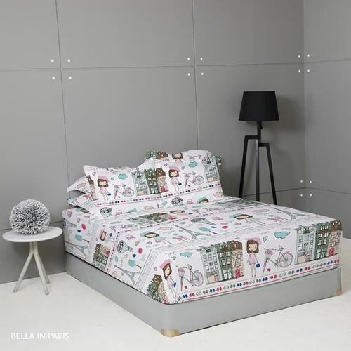 Foto Produk Tokopedia By King Rabbit Seprai Single 120X200 Cm Motif Bella In Paris dari agni@shop