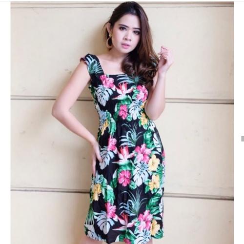 Foto Produk MINI DRESS KERUT BUNGA / DASTER SEMOKE BALI dari HIBAKO shop