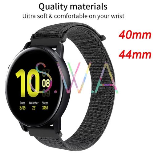Jual Samsung Galaxy Watch Active 1 2 40mm 44mm Strap Nylon Nilon Benang -  Jakarta Utara - SmartWatchAcc | Tokopedia