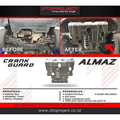 Foto Produk Crank Guard / Cover Pelindung Bawah Mesin Otoproject Wuling Almaz dari Mega Oriental Motor