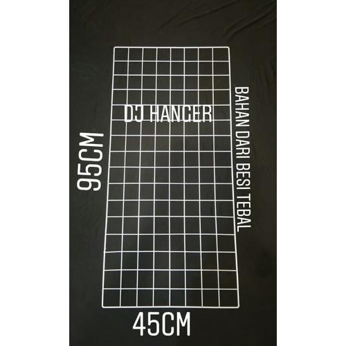 Foto Produk Jaring Ram Besi Dinding Ukuran 45x95cm Gantungan Hook Ram Display dari DJ Hanger