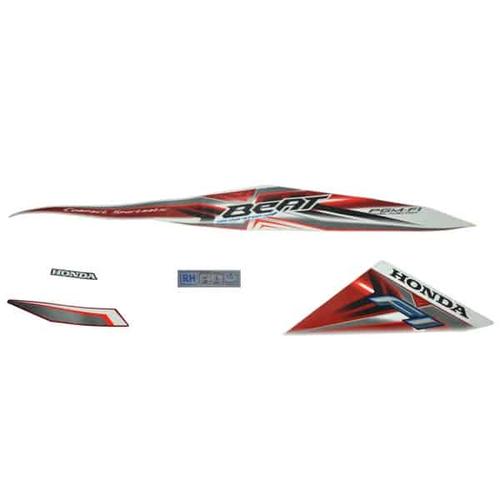 Foto Produk Stripe Set R White Red - BeAT Sporty eSP (K25) (871X0K25610ZCR) dari Honda Cengkareng