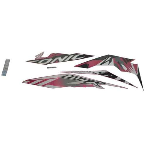 Foto Produk Sticker Body Kiri (Stripe Set L) Magenta White - Sonic 150R K56 dari Honda Cengkareng