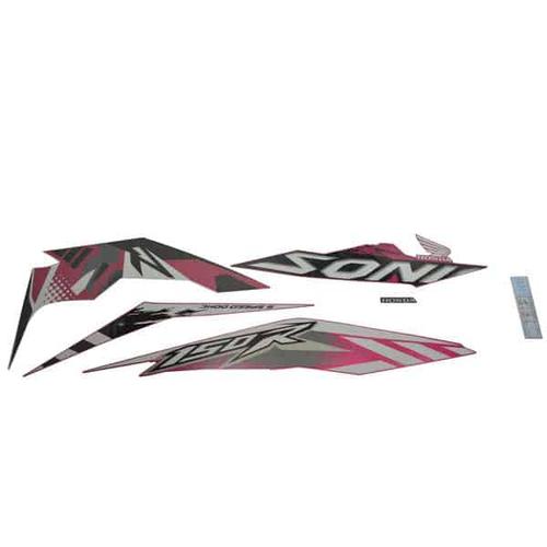 Foto Produk Sticker Body Kanan (Stripe Set R) Magenta White - Sonic 150R K56 dari Honda Cengkareng
