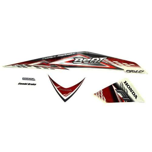 Gambar Sticker Body Kanan White Red - BeAT FI CBS (871X0K25940ZCR) dari Honda Cengkareng Kota Tangerang Tokopedia