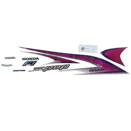 Foto Produk Sticker Body Kanan (Stripe Set R White) - BeAT POP eSP dari Honda Cengkareng