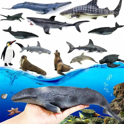 Foto Produk 12pc mainan hewan laut/seaworld/ikan laut dari hadysell