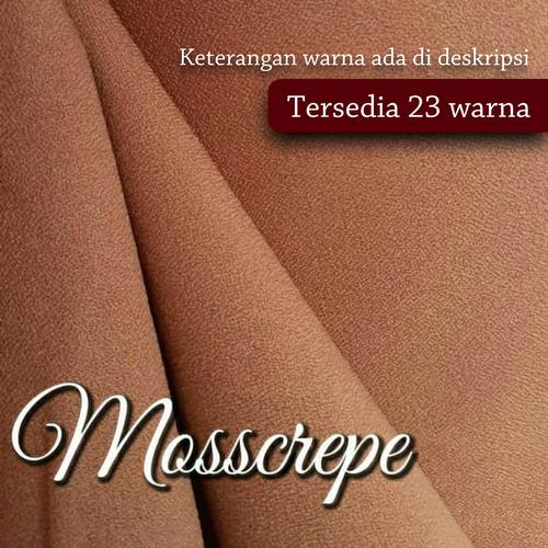 Foto Produk Kain Mosscrepe Moss Crepe Polos Eceran Meteran Bagus Murahh dari Toko Tenna