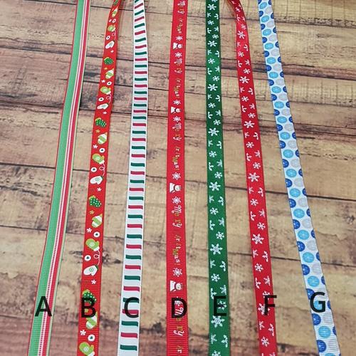 Foto Produk Pita Motif Natal 9 mm |Christmas Ribbon - J dari Toko Toucan